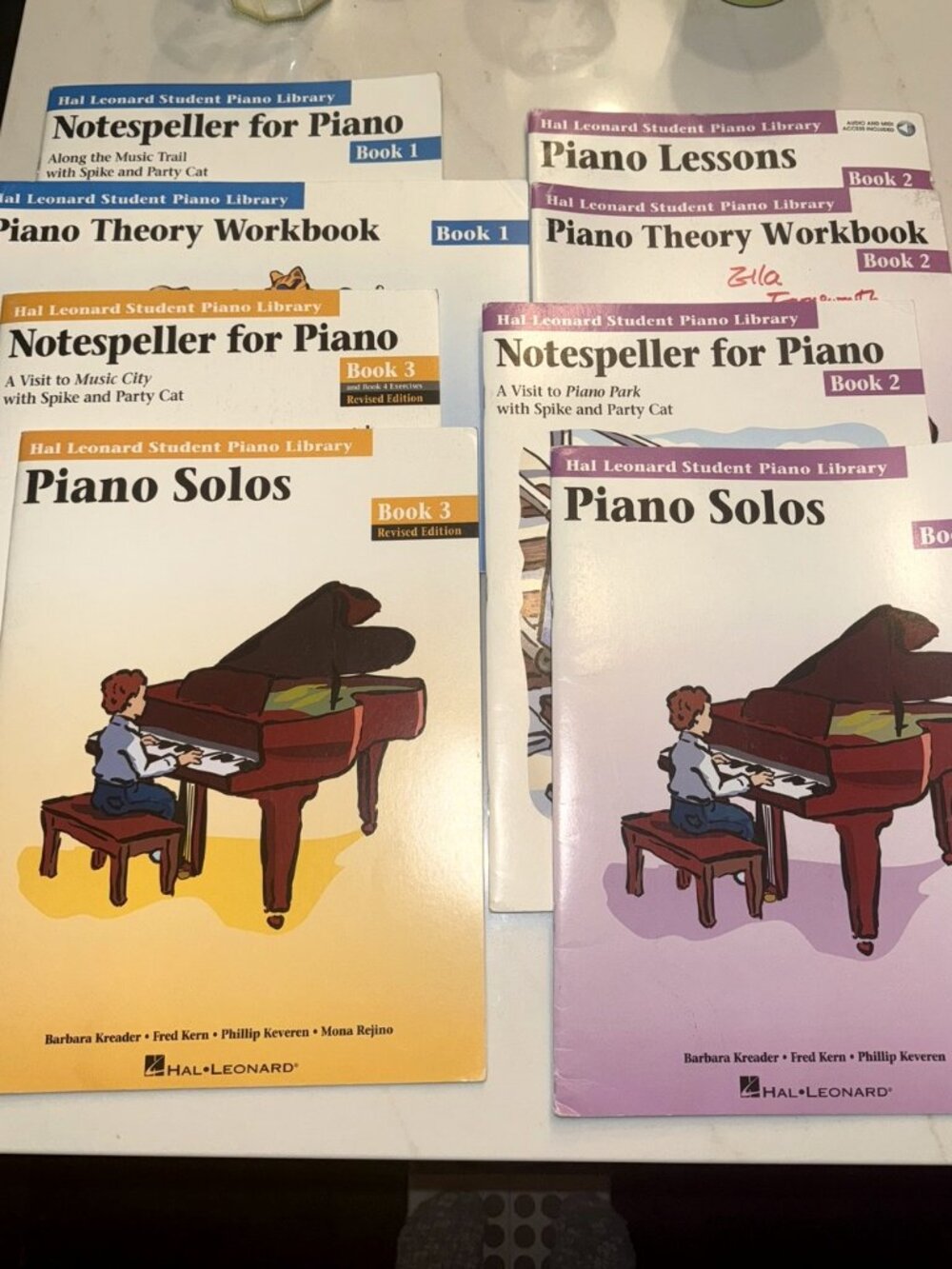 Hal Leonard Student Piano Library Books 1, 2 & 3 – 6 Book Lesson Bundle